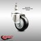 Service Caster 3 Inch 316SS Black Polyurethane Wheel Swivel 3/8 Inch Threaded Stem Caster SCC SCC-SS316TS20S314-PPUB-BLK-381615 - alternate 4